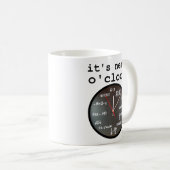 Het is Nerd O'Clock Grappige Klok Mok Humor (Voorkant rechts)