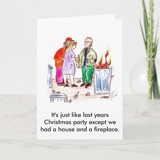 Het is net als vorig jaar feest. feestdagen kaart (Voorkant)