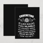 Het is net alsof je net Magisch bent. Bedankkaart (Voorkant / Achterkant)