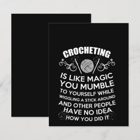 Het is net alsof je net Magisch bent. Bedankkaart (Voorkant / Achterkant)