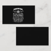 Het is net alsof je net Magisch bent. Visitekaartje (Voorkant / Achterkant)