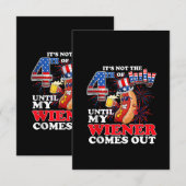 Het is niet 4 juli tot mijn Weiner uit de tank kom Kaart (Voorkant / Achterkant)