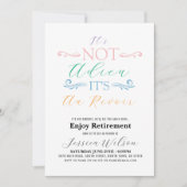 Het is niet Adieu Het is Au Revoir Retirement Part Kaart (Voorkant)