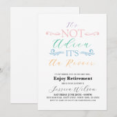 Het is niet Adieu Het is Au Revoir Retirement Part Kaart (Voorkant / Achterkant)