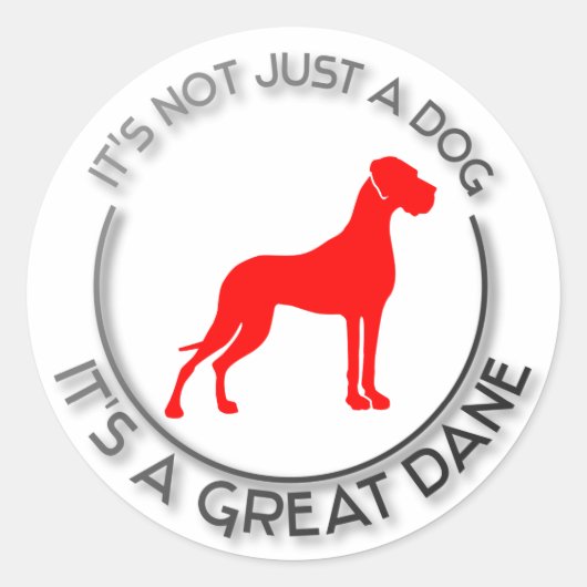 Het is niet alleen een hond ronde sticker (Voorkant)