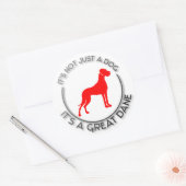Het is niet alleen een hond ronde sticker (Envelop)