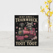Het is niet altijd een treinwrak, gewoon een grapj kaart (Gele Bloem)