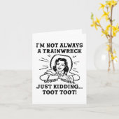 Het is niet altijd een treinwrak, gewoon een grapj kaart (Gele Bloem)