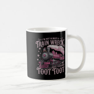 Het is niet altijd een treinwrak, gewoon een grapj koffiemok