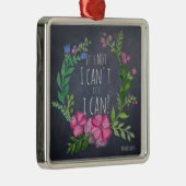 Het is niet dat ik haar kan geven - Mindfulness ge Metalen Ornament (Rechts)