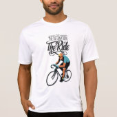 Het is niet de bestemming, het is de Ride! retro T-shirt (Voorkant)