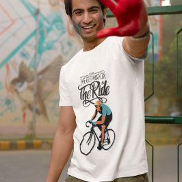 Het is niet de bestemming, het is de Ride! retro T-shirt