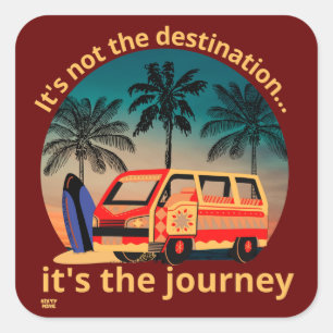 HET IS NIET DE BESTEMMING... levensstijl      Vierkante Sticker