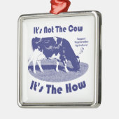Het is niet de Koe, maar hoe Metalen Ornament (Links)