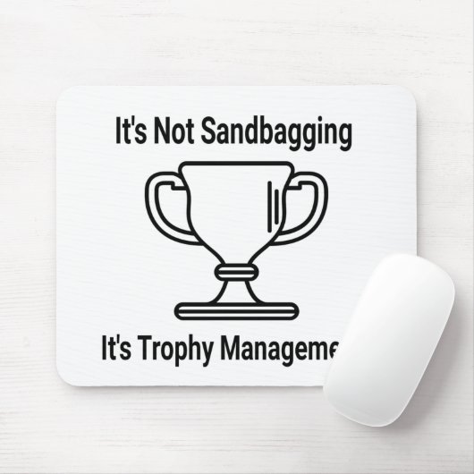 Het is niet de trofeebeheer van het eten. muismat (Met muis)