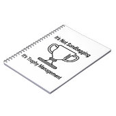 Het is niet de trofeebeheer van het eten. notitieboek (Linkerzijde)