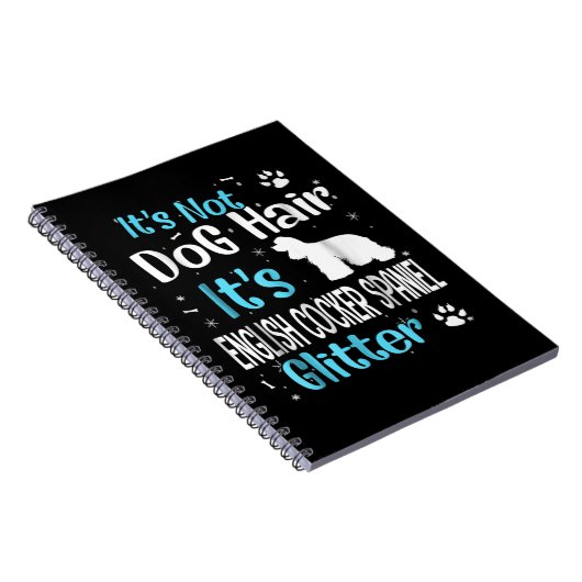 Het is niet Dog Hair Het is Engelstalige Cocker Sp Notitieboek (Rechterzijde)
