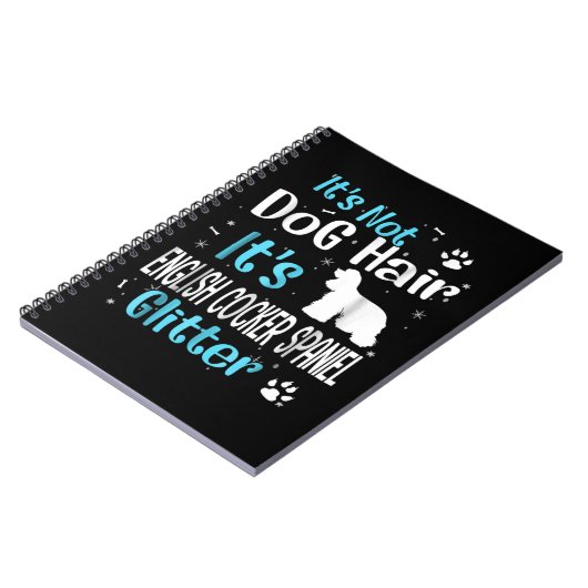 Het is niet Dog Hair Het is Engelstalige Cocker Sp Notitieboek (Linkerzijde)