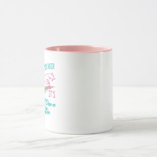 Het is niet Dog Hair, het is geweldig Dane Glitter Mok (Midden)