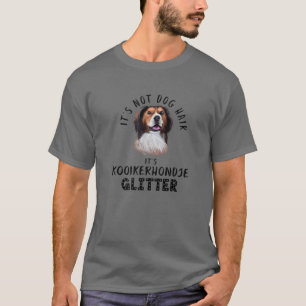 Het is niet Dog Hair Het is Kooikerhondje Glitter T-shirt