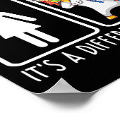 Het is niet een handicap ondersteuning Alopecia ge Poster (Hoek)