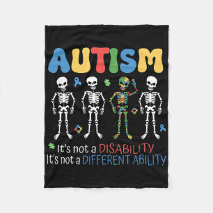 Het is niet een handicap verschillend vermogen aut fleece deken