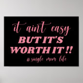 HET IS NIET EENVOUDIG, MAAR HET IS ERG WAARD HET B POSTER (Voorkant)