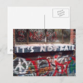 Het is niet eerlijk briefkaart (Voorkant / Achterkant)