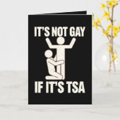 Het is niet gay als het TSA-beveiliging grappige L Kaart (Gele Bloem)
