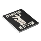 Het is niet gay als het TSA-beveiliging grappige L Notitieblok (Schuin)