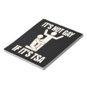 Het is niet gay als het TSA-beveiliging grappige L Notitieblok (Linkerzijde)