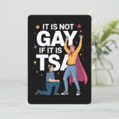 Het is niet gay als het TSA Funny Security Airline Kaart (Staand voorkant)