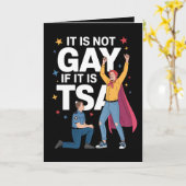 Het is niet gay als het TSA Funny Security Airline Kaart (Gele Bloem)