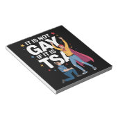 Het is niet gay als het TSA Funny Security Airline Notitieblok (Schuin)