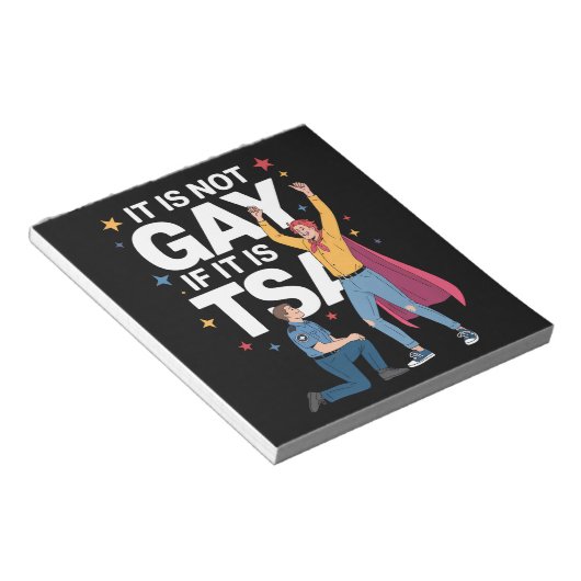 Het is niet gay als het TSA Funny Security Airline Notitieblok (Schuin)