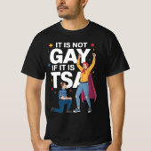 Het is niet gay als het TSA Funny Security Airline T-shirt (Voorkant)