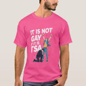 Het is niet gay als het TSA Funny Security Airline T-shirt (Voorkant)