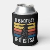 Het is niet gay als het TSA Security LGBTQ Pride i Blikjeskoeler (Blikje Voorkant)