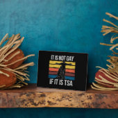 Het is niet gay als het TSA Security LGBTQ Pride i Fotoplaat (Zijkant)