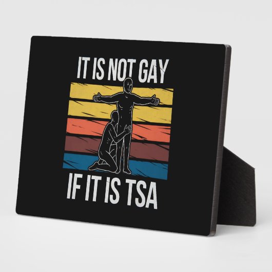 Het is niet gay als het TSA Security LGBTQ Pride i Fotoplaat (Zijkant)