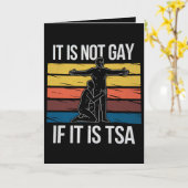 Het is niet gay als het TSA Security LGBTQ Pride i Kaart (Gele Bloem)
