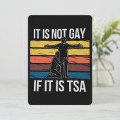 Het is niet gay als het TSA Security LGBTQ Pride i Kaart (Staand voorkant)