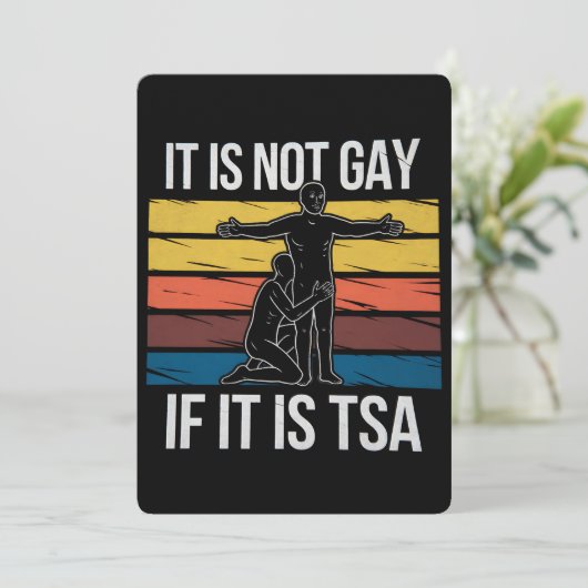Het is niet gay als het TSA Security LGBTQ Pride i Kaart (Staand voorkant)