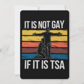 Het is niet gay als het TSA Security LGBTQ Pride i Kaart (Voorkant)