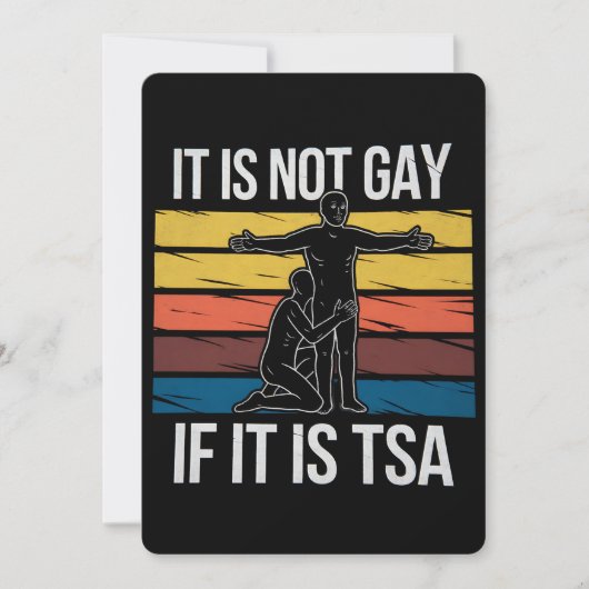 Het is niet gay als het TSA Security LGBTQ Pride i Kaart (Voorkant)
