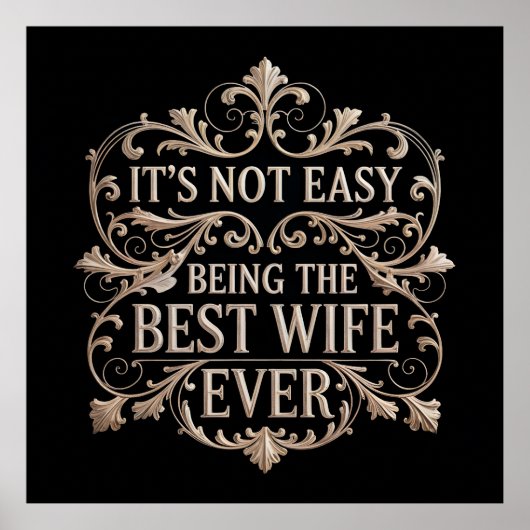 Het is niet gemakkelijk om de beste vrouw ooit te poster (Voorkant)
