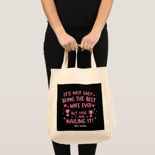 Het is niet gemakkelijk om de beste vrouw ooit te tote bag (Voorkant (product))