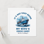 Het is niet gemakkelijk om de Cruise Snoep Husband Kaart (Voorkant / Achterkant in situ)
