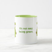 Het is niet gemakkelijk om groen te zijn! mok (Midden)