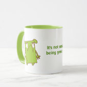 Het is niet gemakkelijk om groen te zijn! mok (Voorkant links)